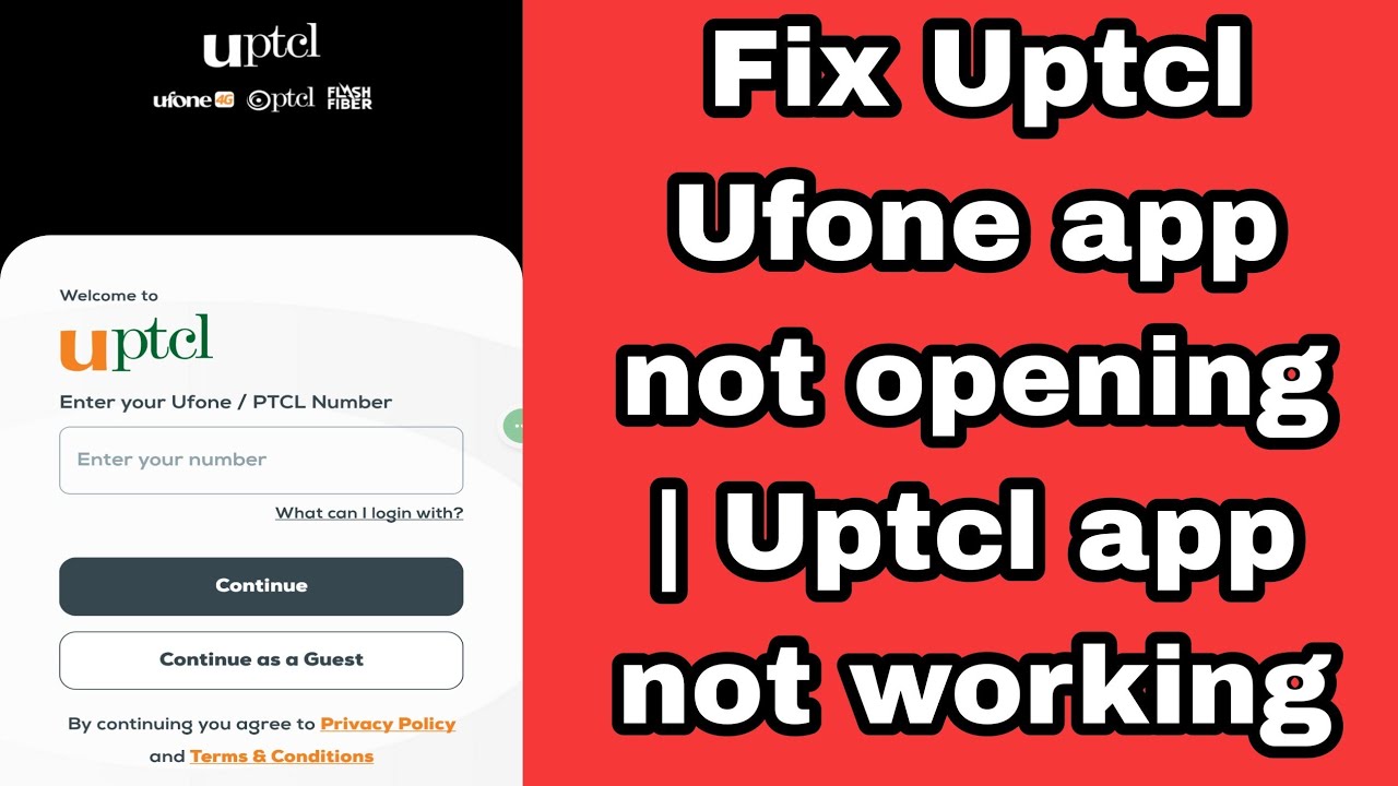 Исправление проблемы с запуском приложения Uptcl Ufone 2025 | Мое приложение Ufone не открывается...
