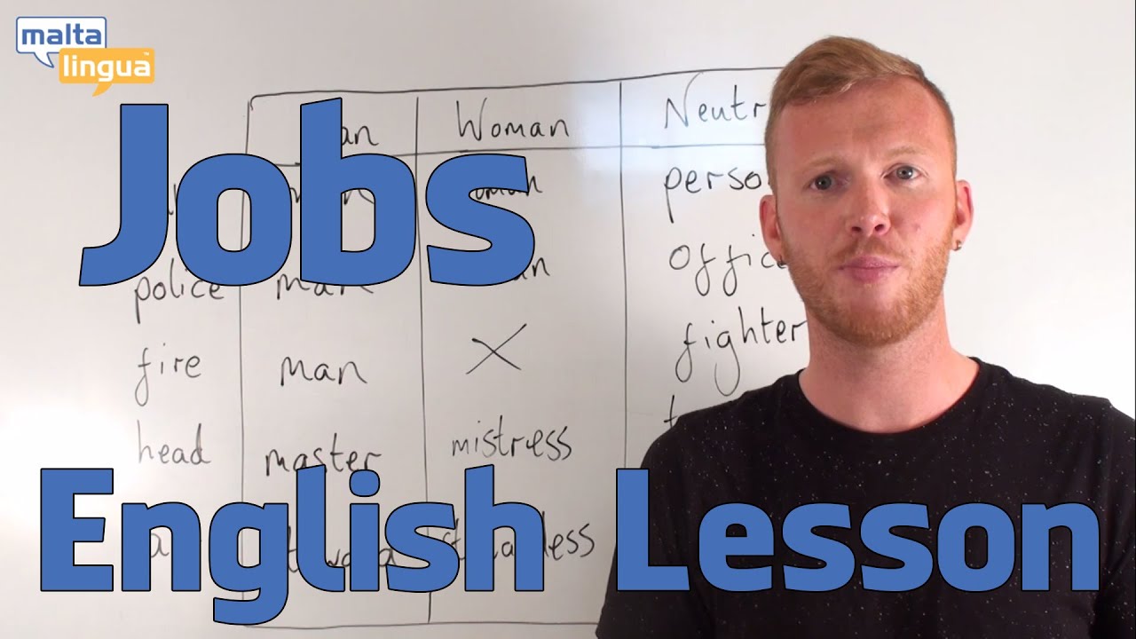 Jobs - English Vocabulary Lesson (Intermediate)