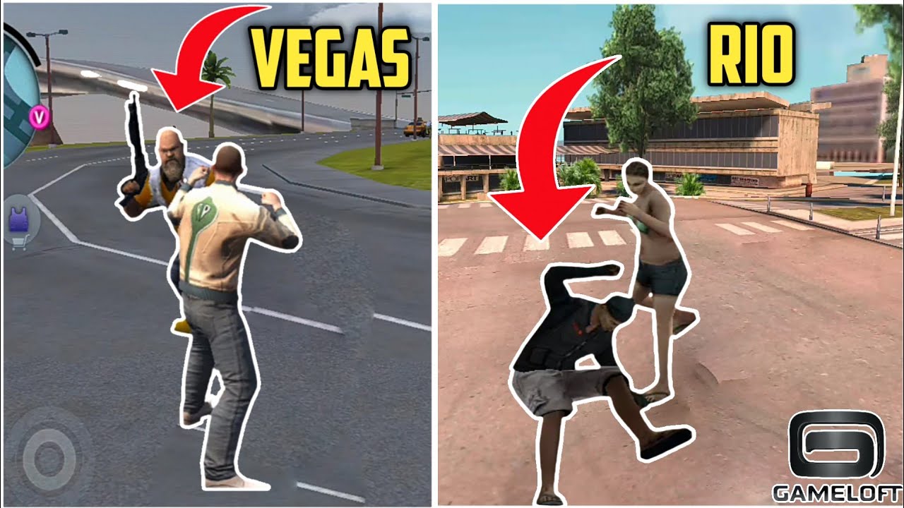 Evolution Of NPC Logics |Gameloft Gangstar : Vegas vs New Orleans vs Rio (2012 - 2017) Android & iOS