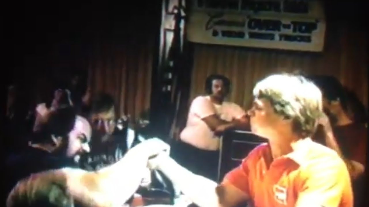 History of Armwrestling: Rick Zumwalt VS John Brzenk ( Over the Top 1985)