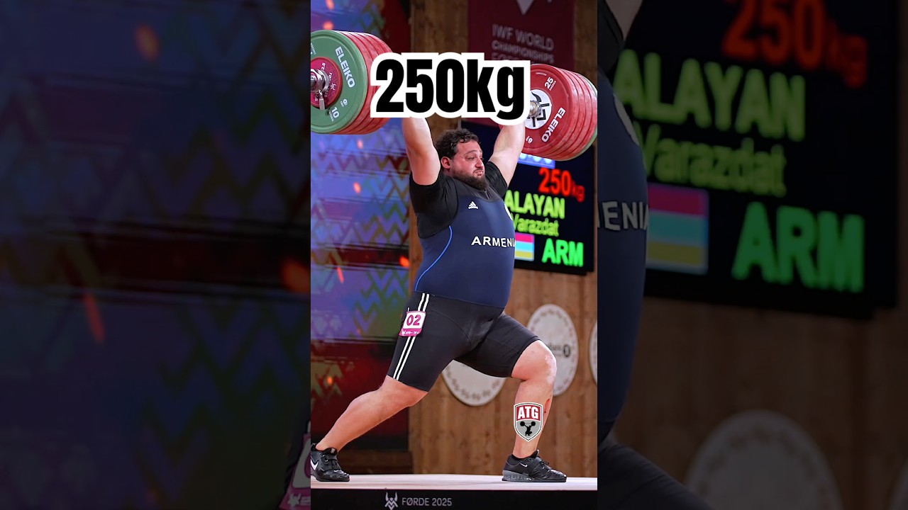 Varazdat Lalayan (Armenia) 250kg / 551lbs C&J like a joke!2025 world  #weightlifting champion