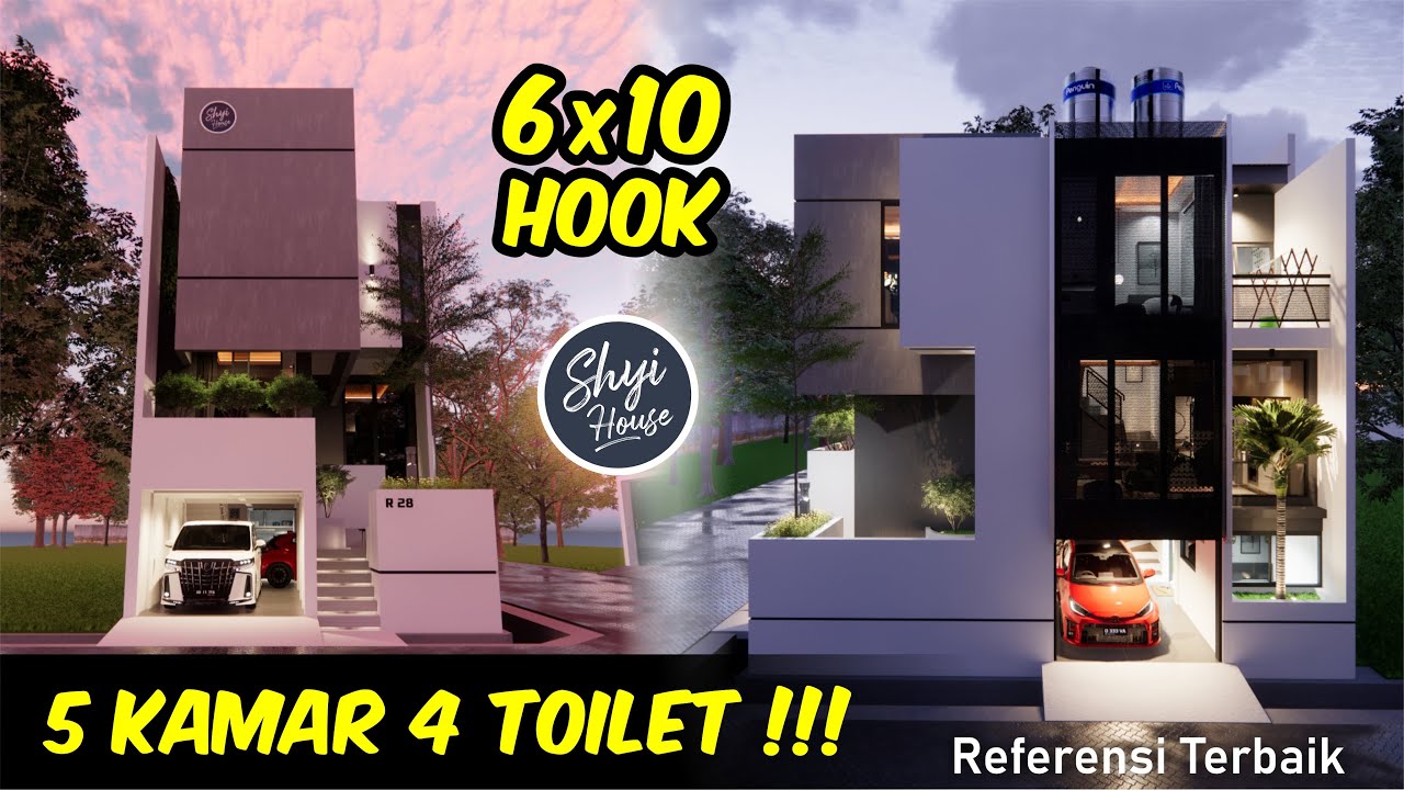 CANTILEVER HOUSE - Inilah kenapa lahan 6x10 HOOK lebih muat banyak ruangan ⁉️