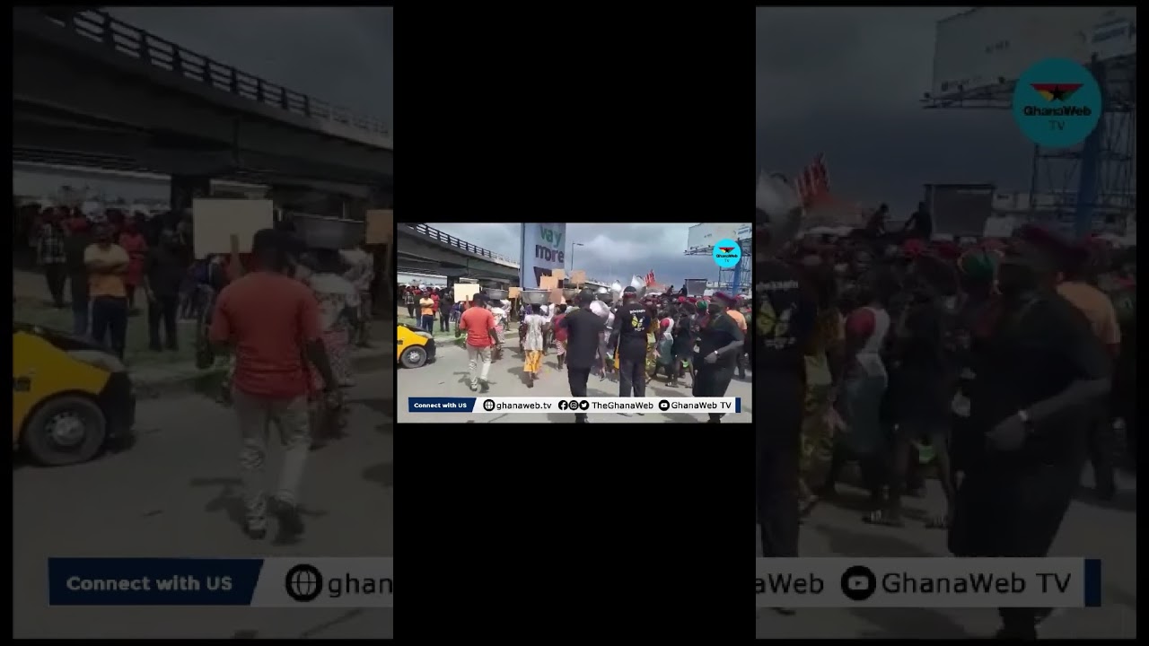 DEMONSTRATION AGAINST THE BANK OF GHANA