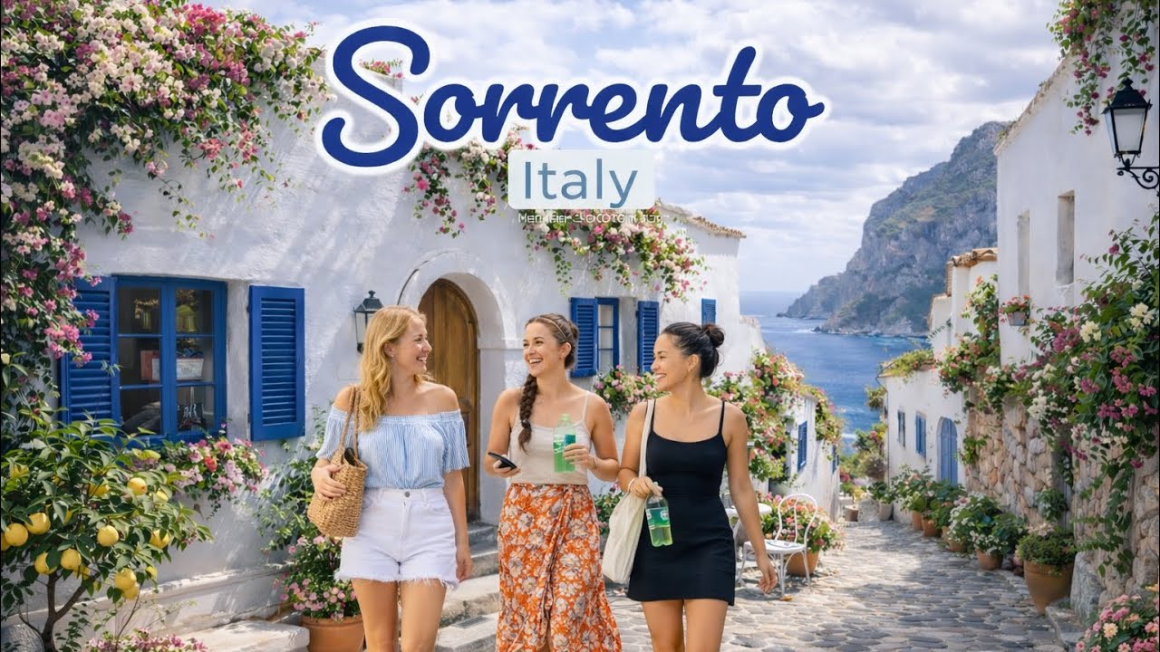 SORRENTO, ITALY 4K HDR 🇮🇹 | CLOUDY Amalfi Coast Views & Old Town Walking Tour