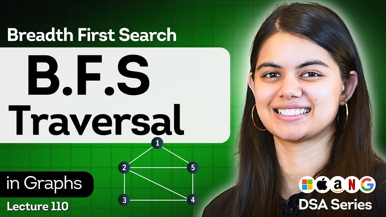 BFS Traversal in Graphs | Data Structure & Algorithms