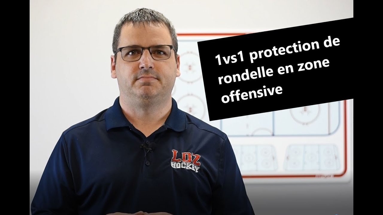 1vs1 avec protection rondelle | Exercice Hockey Drill