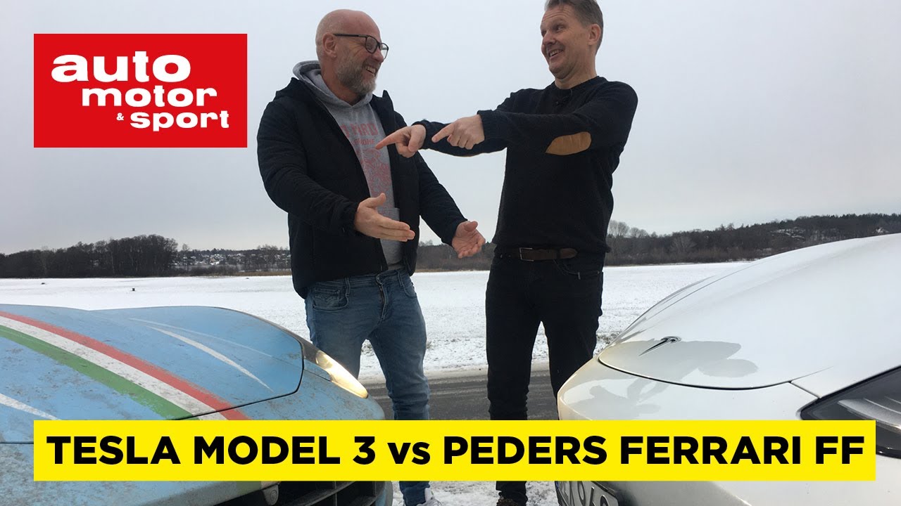 Peders Ferrari FF vs Tesla Model 3