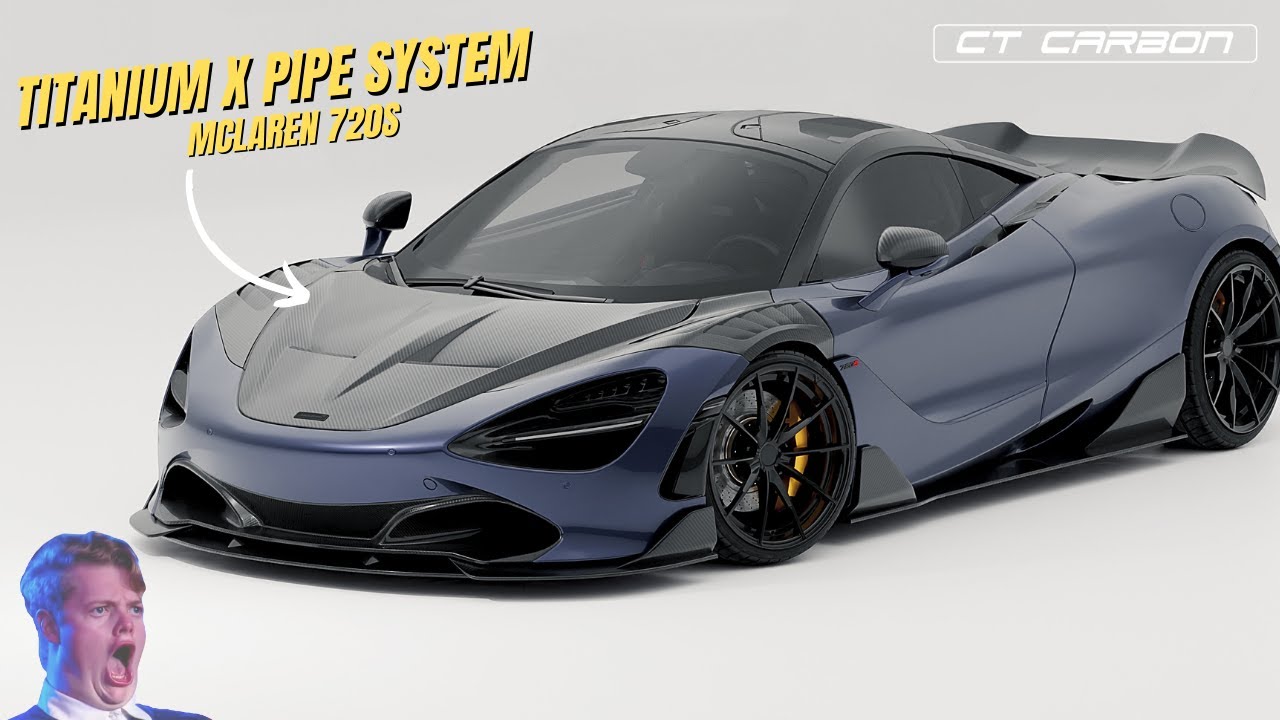 CT Carbon | McLaren 720s | Titanium X Pipe Exhaust Fitting & Sound!