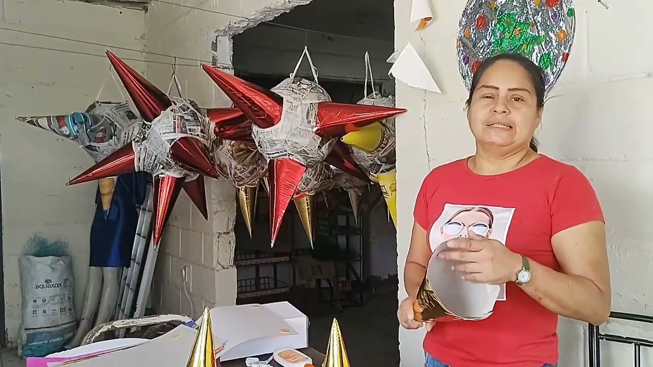 Cómo hacer una Piñata de Tambor de principio a fin ✨Santa Claus🎅 #mexico #viral #video #tutorial ✨🇲🇽