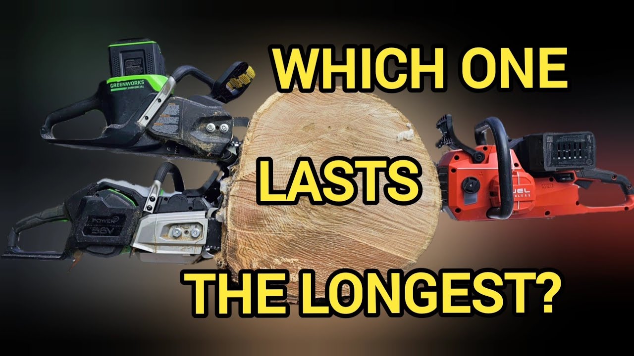 Endurance test! How long can 2024 most powerful battery chainsaws last?? Milwaukee Ego & Greenworks