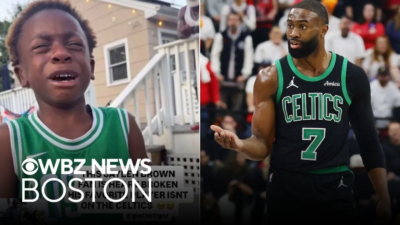 Jaylen Brown responds to crying 6-year-old Celtics fan in viral video