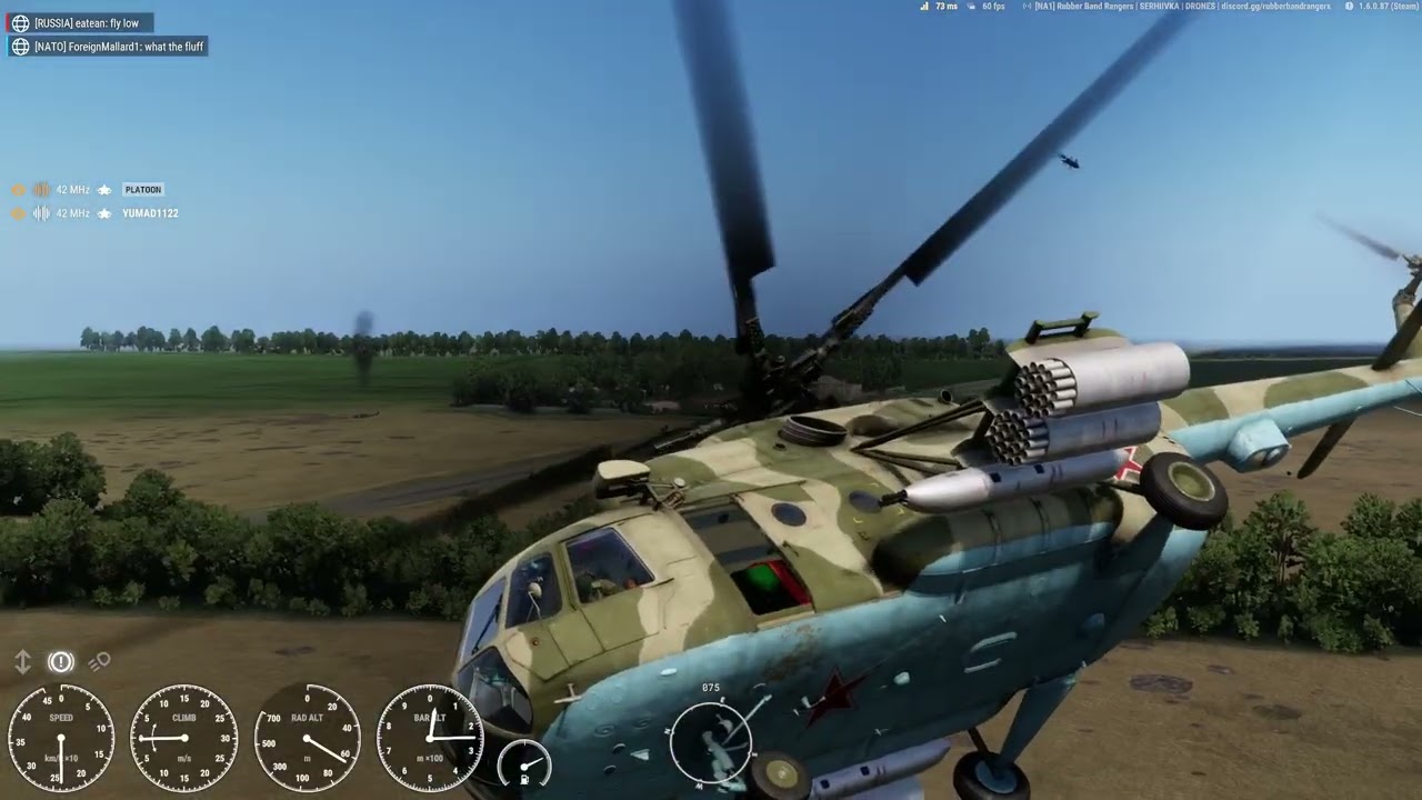 Mi-8 with the UPK-23 is a Flying AA and Artillery Battery