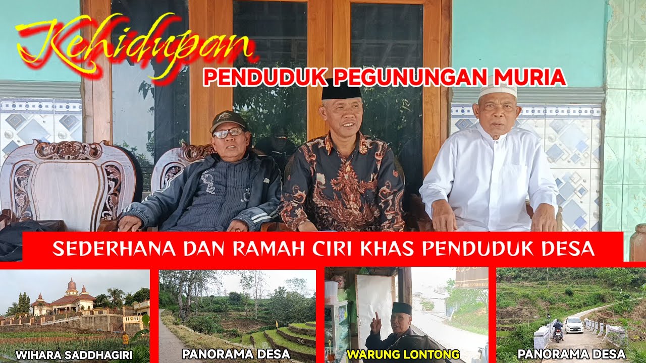 Potret pedesaan yang sederhana aman tentram bahagia