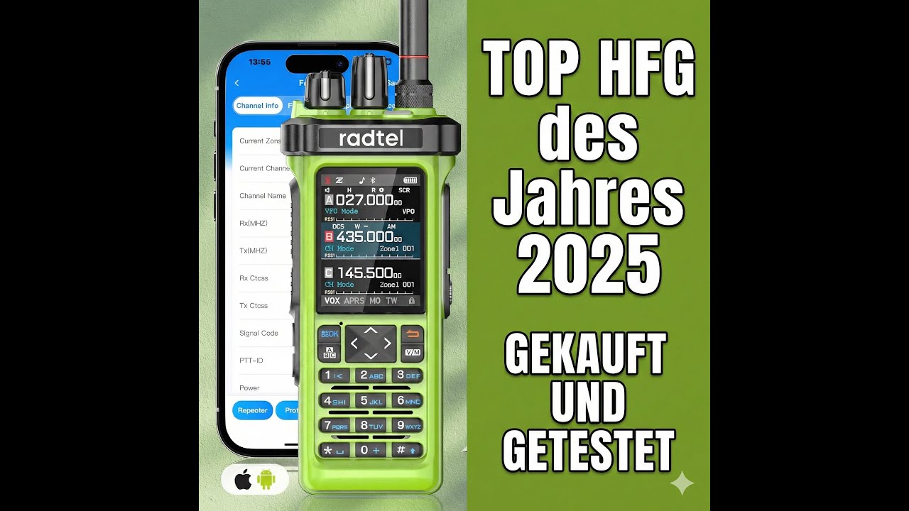 TOP HFG 2025 Radtel RT-950 PRO gekauft und vorgestellt. #radtel #amateurfunk #sdr #hfg
