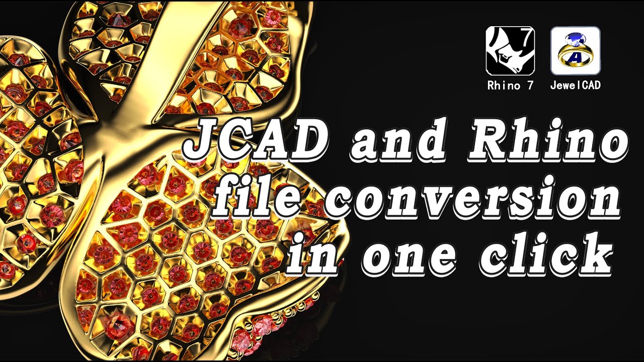 Rhino and Jewelcad convert files to each other with one click