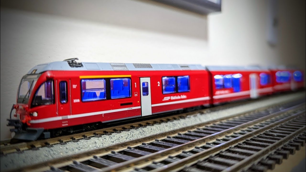 Kato N scale ABe 812 Allegra RhB Review LED installation