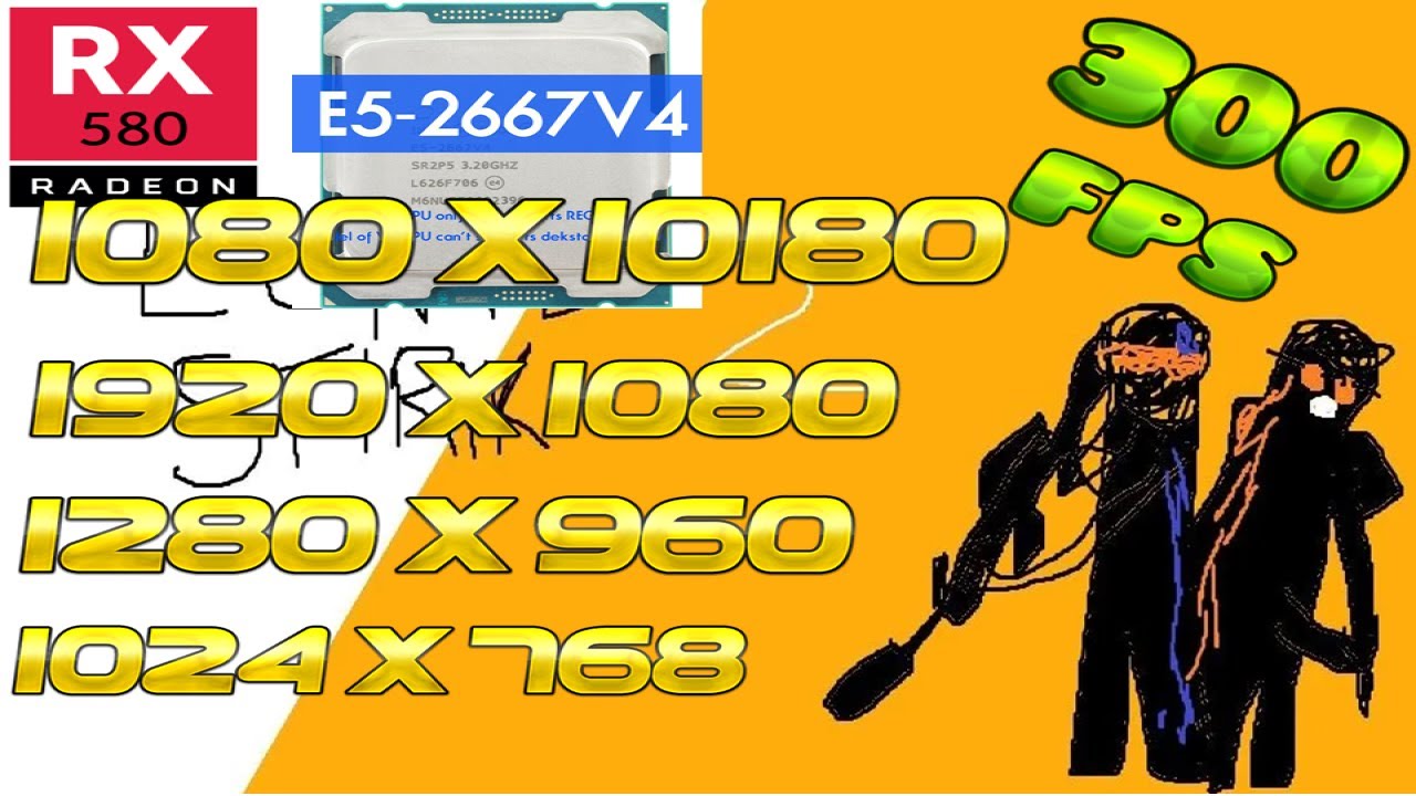 CS2_ XEON 2667 V4 + RX 580 Counter -Strike 2 ( 2025 ).
