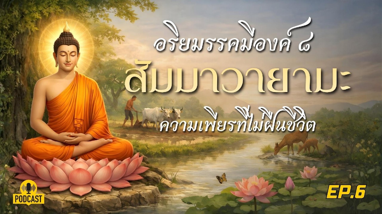 6 อริยมรรคมีองค์ 8 EP6 : สัมมาวายามะ ความเพียรที่ไม่ฝืนชีวิต