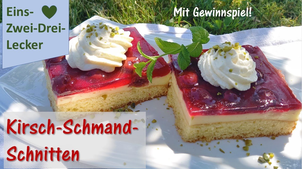 Fruchtige Kirsch Schmand Schnitten vom Blech ❤ Rezepte aus Bayern ❤einfach und schnell gemacht!