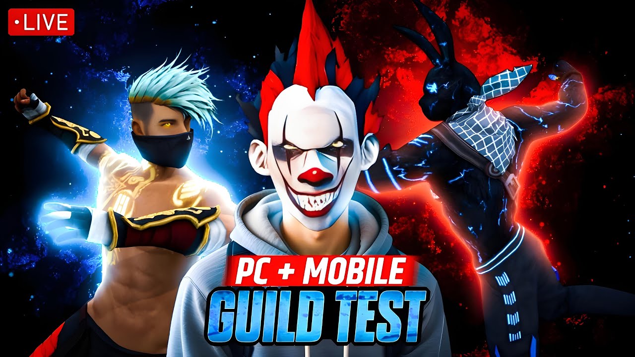 LIVE GUILD TEST 1V2🥳 FREE FIRE LIVE STREAM 💓-#freefirelive #ff #nonstoplive #livestream #fflive