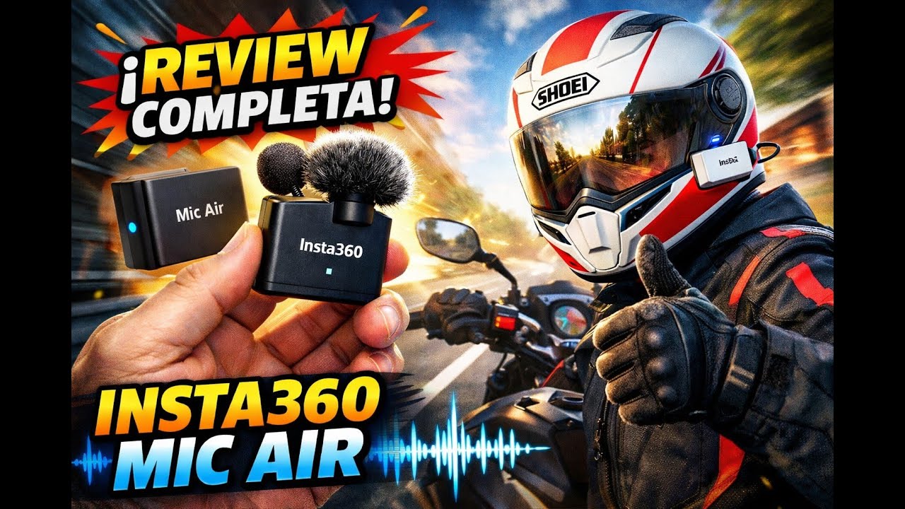 Este micro cambia el audio en moto… | Insta360 Mic Air Review