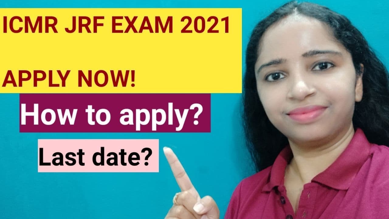 How to apply for ICMR JRF 2021 exam?