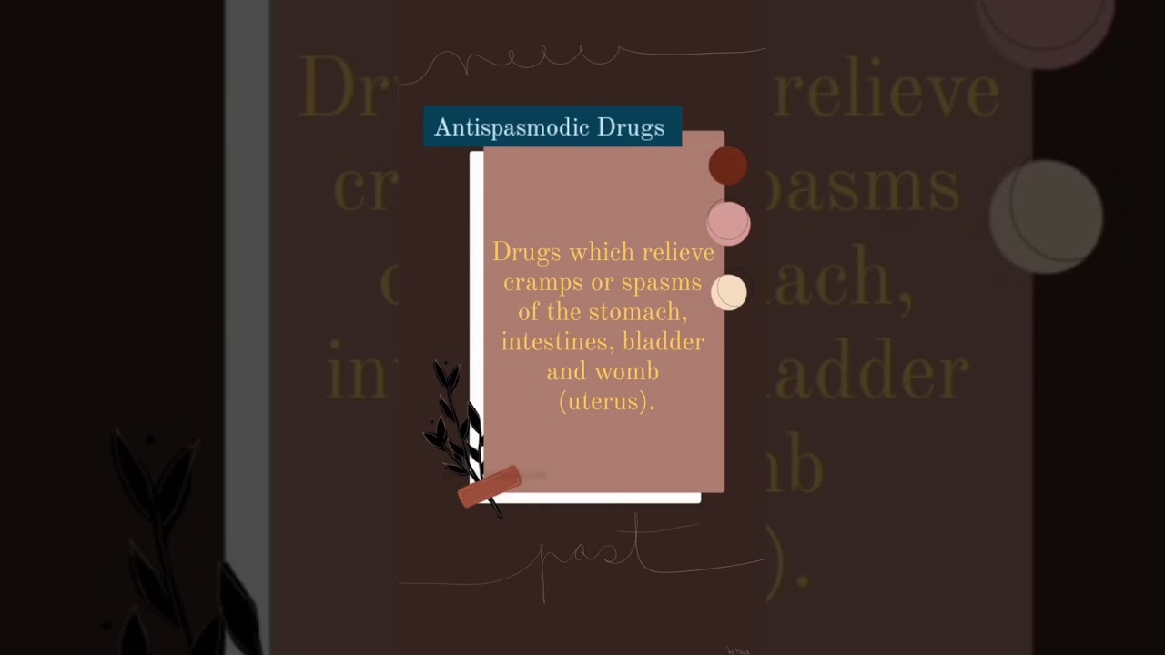 Medical Term:Antispasmodic Drugs #shortvideo #shortsfeed #shortviral #short #viralshort #viralvideo