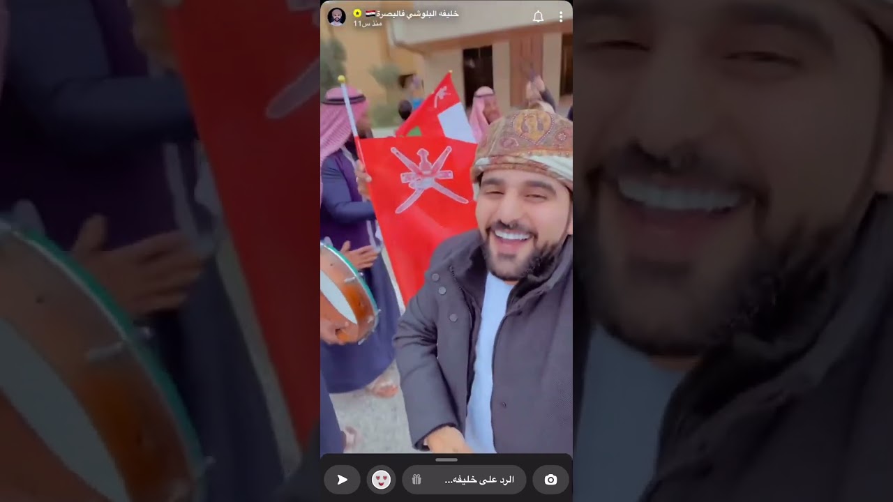 عودة خليفه البلوشي وسلطان العماني الى البصره قبل يوم من مبارة العراق وعمان