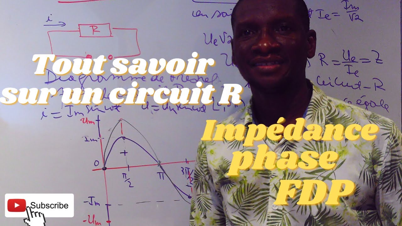 Etude du circuit R : Diagramme de Fresnel et impédance