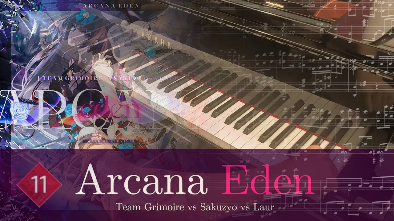 (1K subs!) Arcana Eden | Team Grimoire vs Sakuzyo vs Laur【Piano Cover - Arcaea】