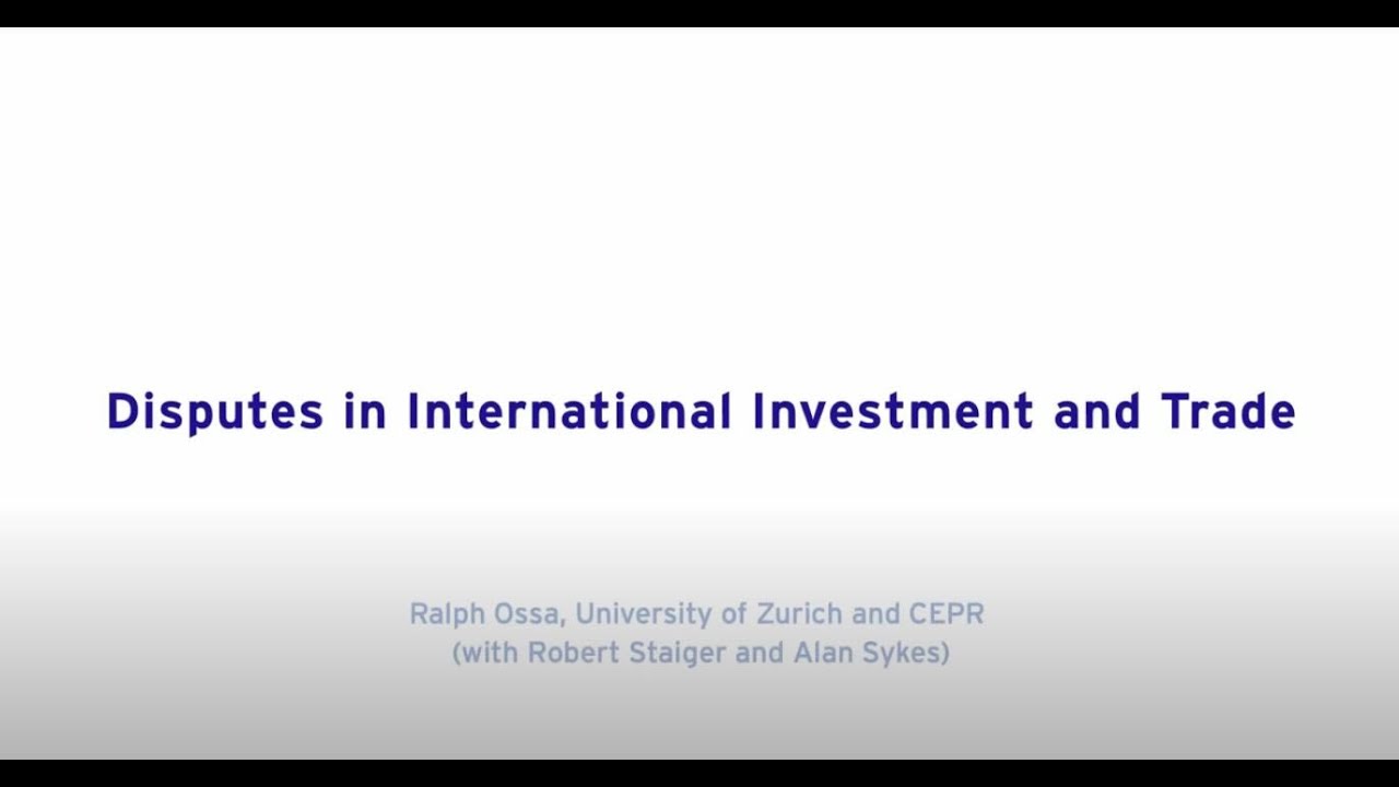 Disputes in International Investment and Trade
