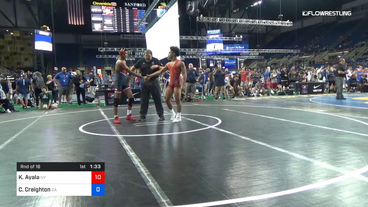 152 Lbs Rnd Of 16 Keon Ayala New York Vs Cade Creighton California