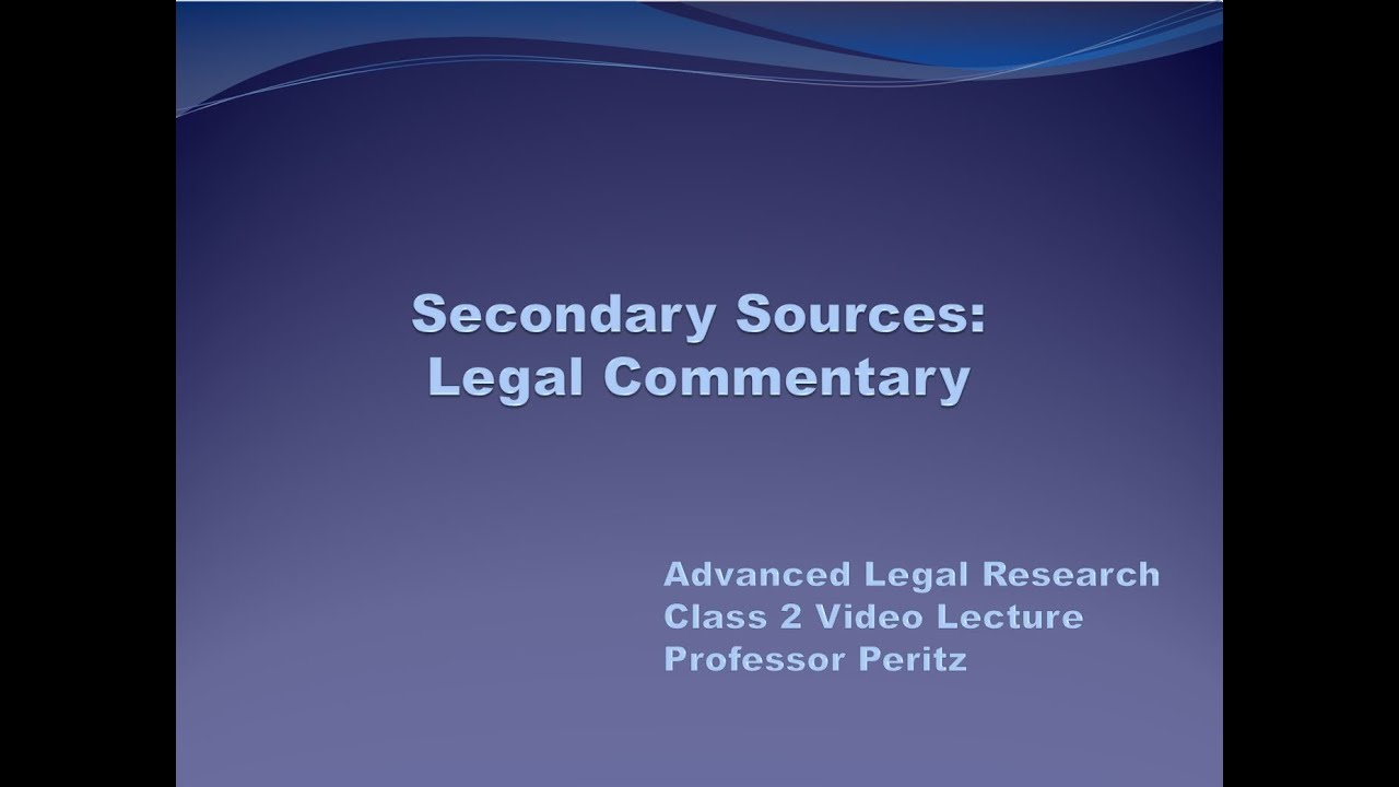 Class 2 Video Lecture - Spring 2021