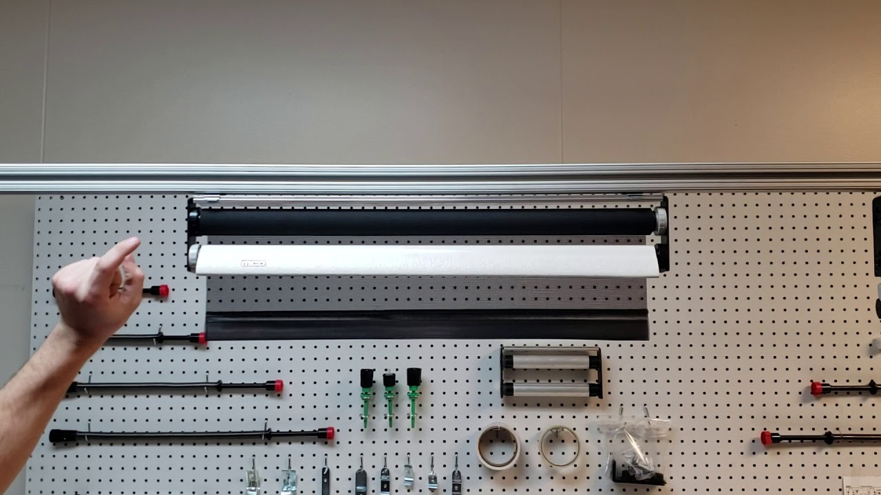 MCD American Series Manual Roller Shade with External Adjustment Wheels