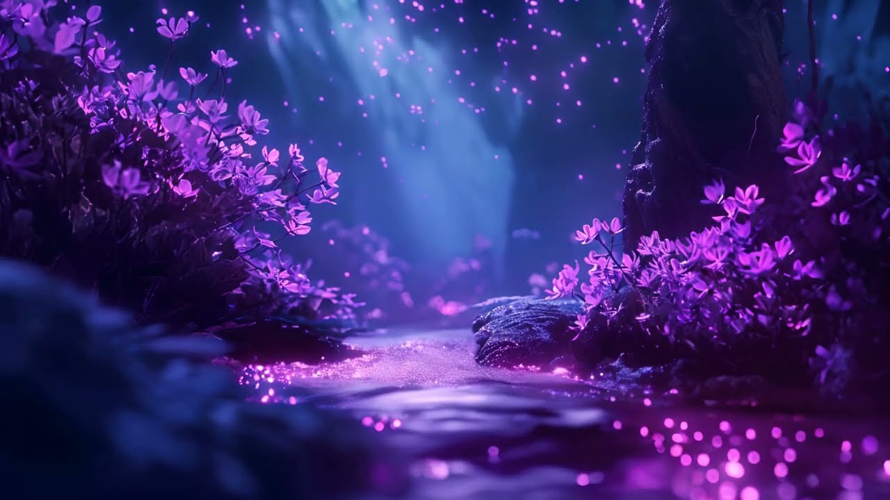 Blooming lavender field - Calm Cinematic Nature Background