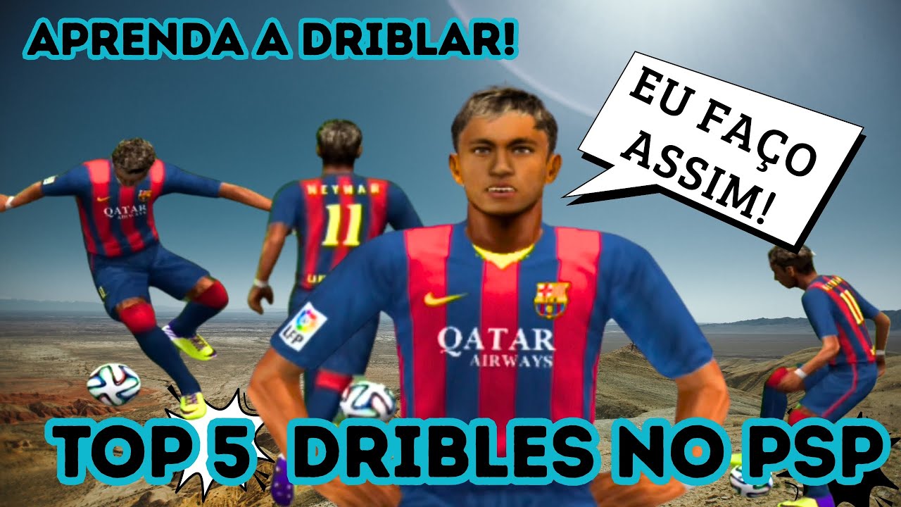 TOP 5 MELHORES DRIBLES no BOMBA PATCH e PES de PPSSPP 