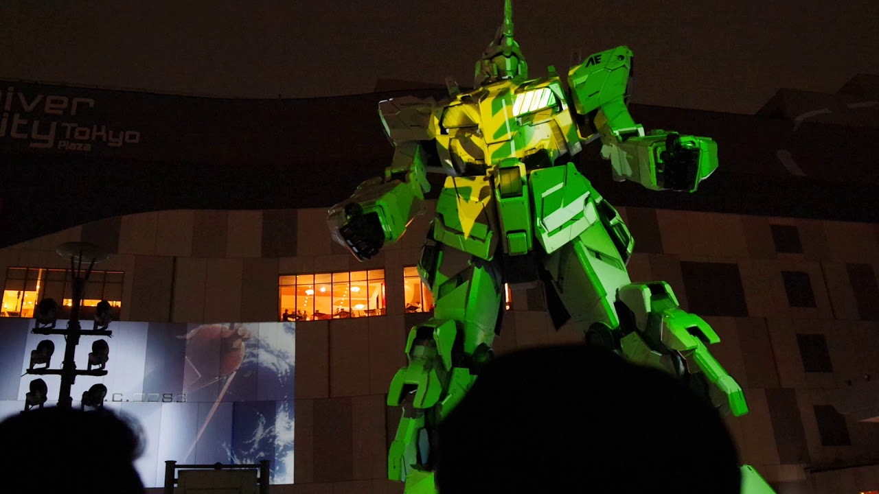 Odaiba Gundam Unicorn 2018 Spring Special Show
