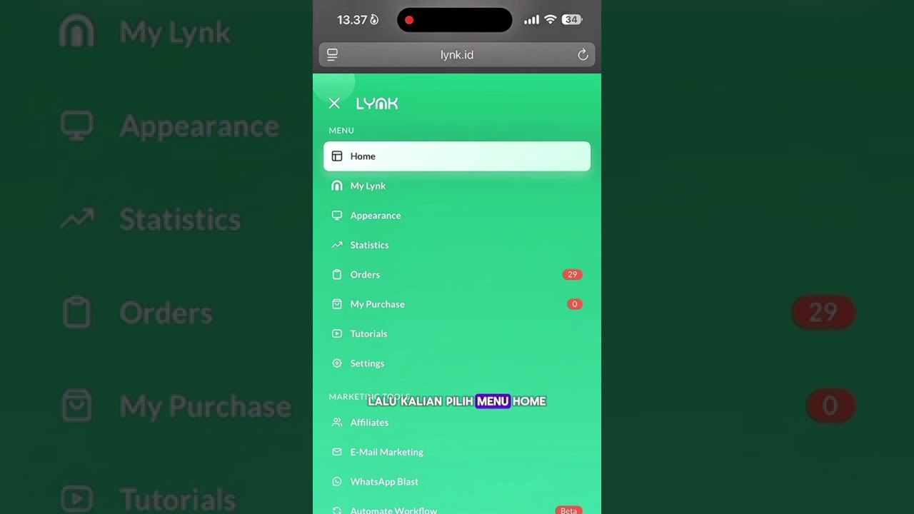 Langkah awal daftar akun lynk id + jualan produk digital
