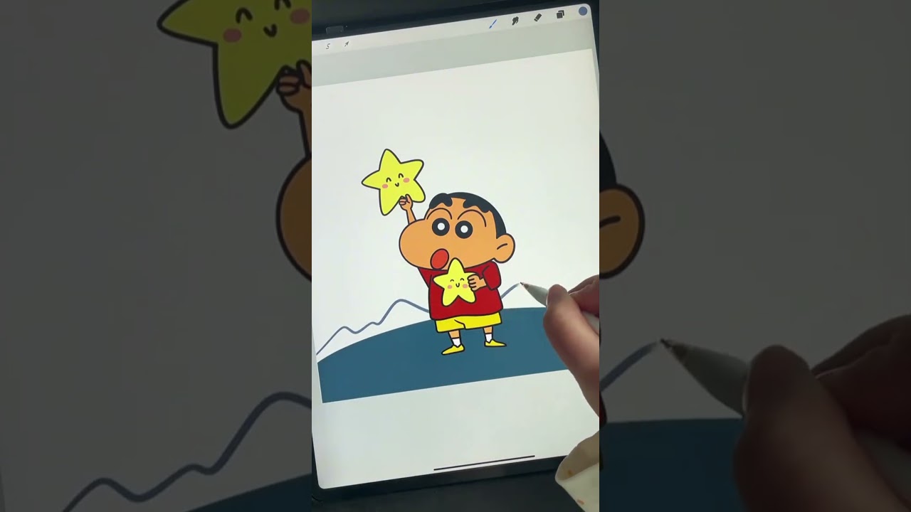 AuthorImmersive painting process #CrayonShinchan #ImmersiveDrawing#procreate #iPad drawing