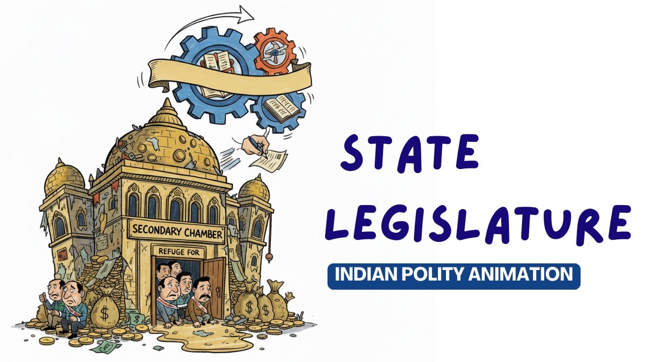 State Legislature  |  Explained in animation | Indian Polity Laxmikanth | UPSC, PCS, SSC