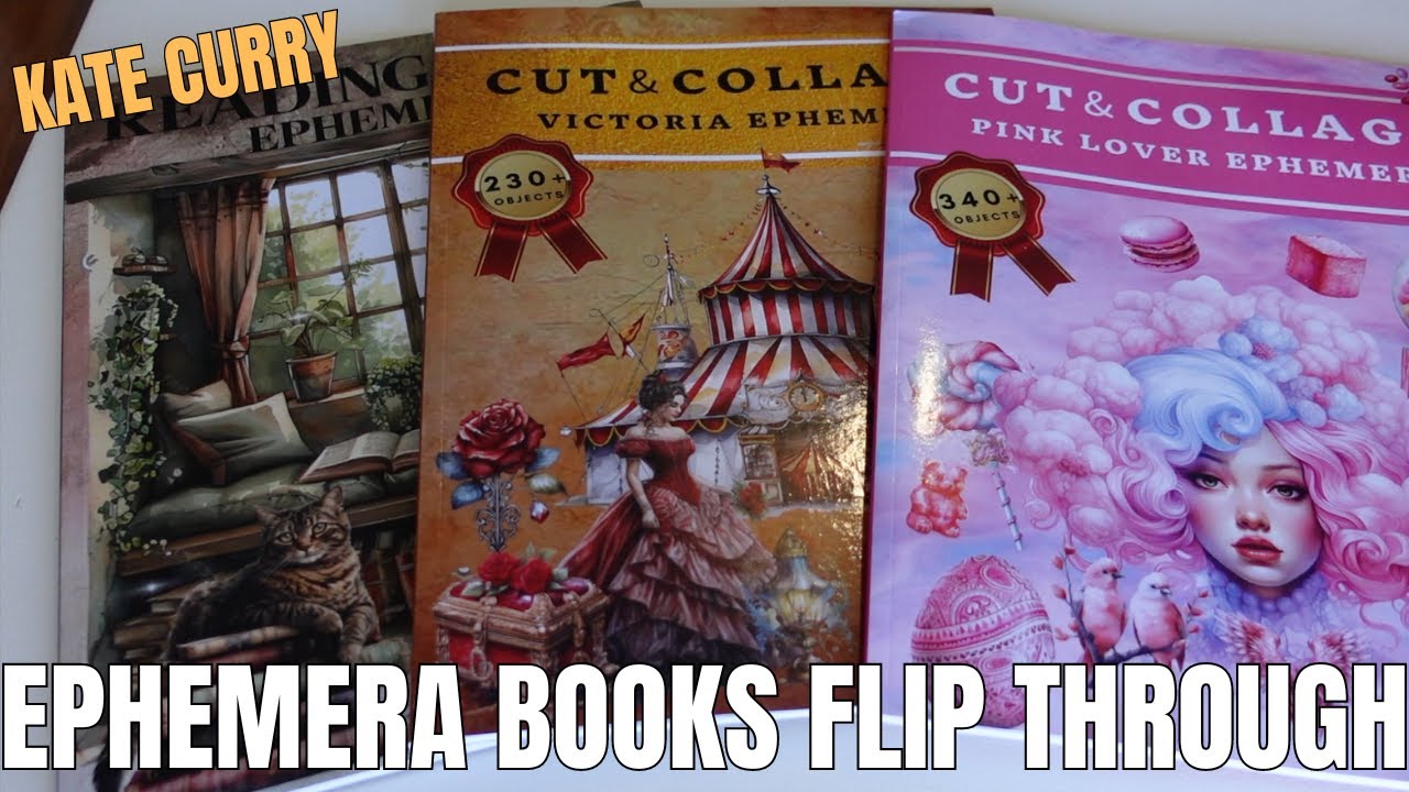 KATE CURRY EPHEMERA BOOKS FLIP THROUGH | PINK LOVERS | VICTORIA | READING TIME