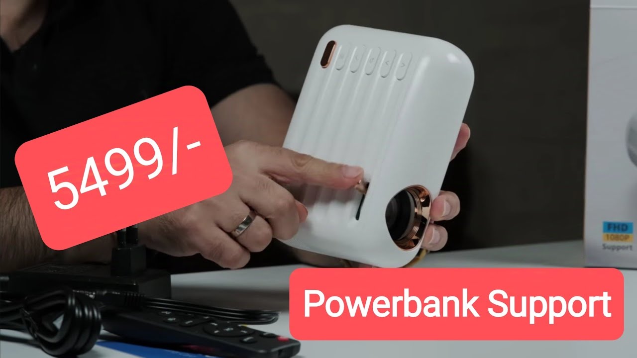 WZATCO Pixel Plus| Powerbank supported projector
