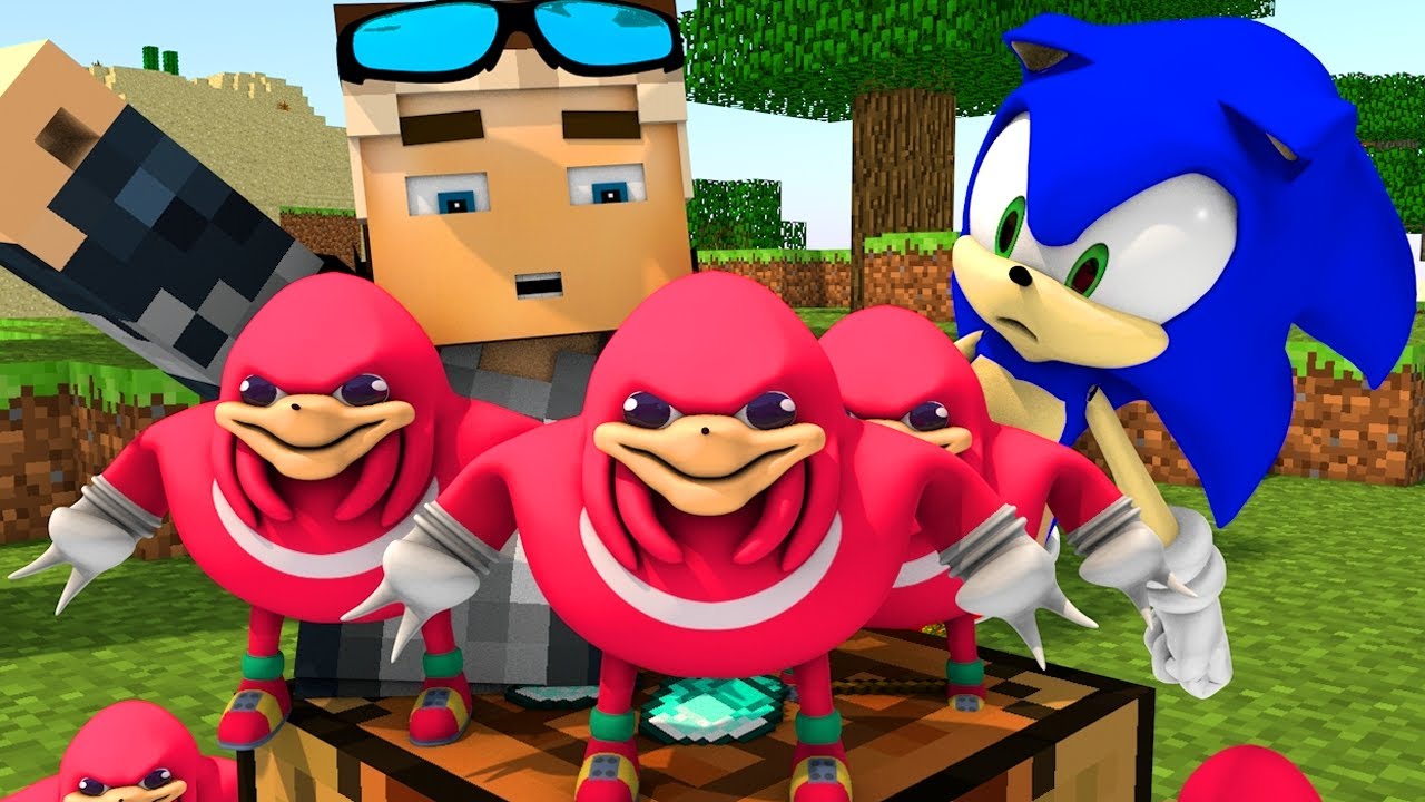 UGANDAN KNUCKLES IN MINECRAFT! (3D Minecraft Animation Ft. Sonic)