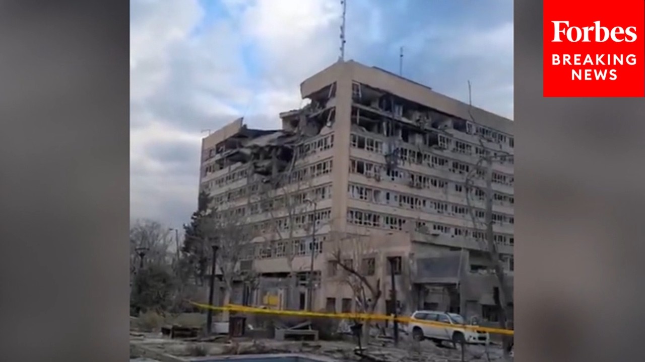 Heavy Damage To Police Station In Tehran After Strikes
