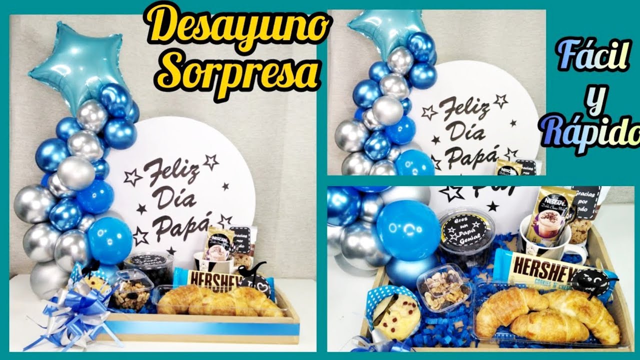 Desayuno sorpresa para el día del padre * Desayuno sorpresa para papá
