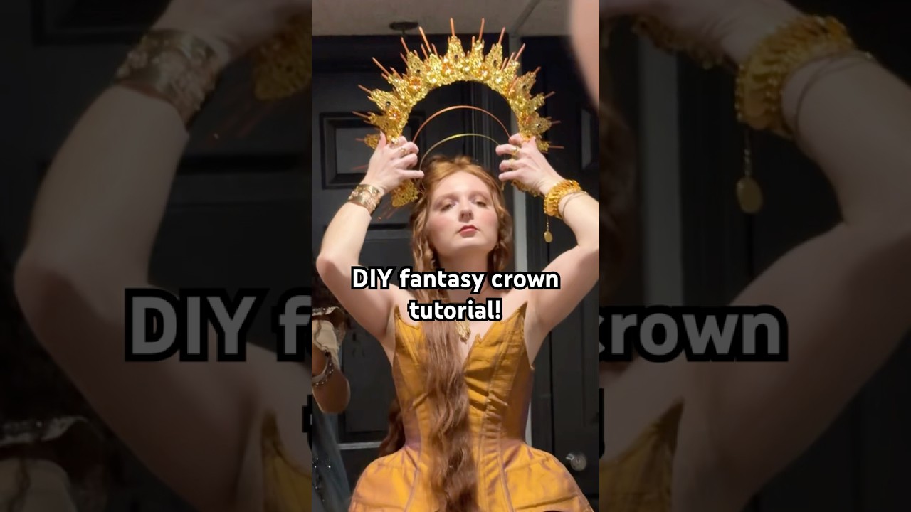 DIY fantasy crown! I had such a fun time making this! #diy #diycrafts