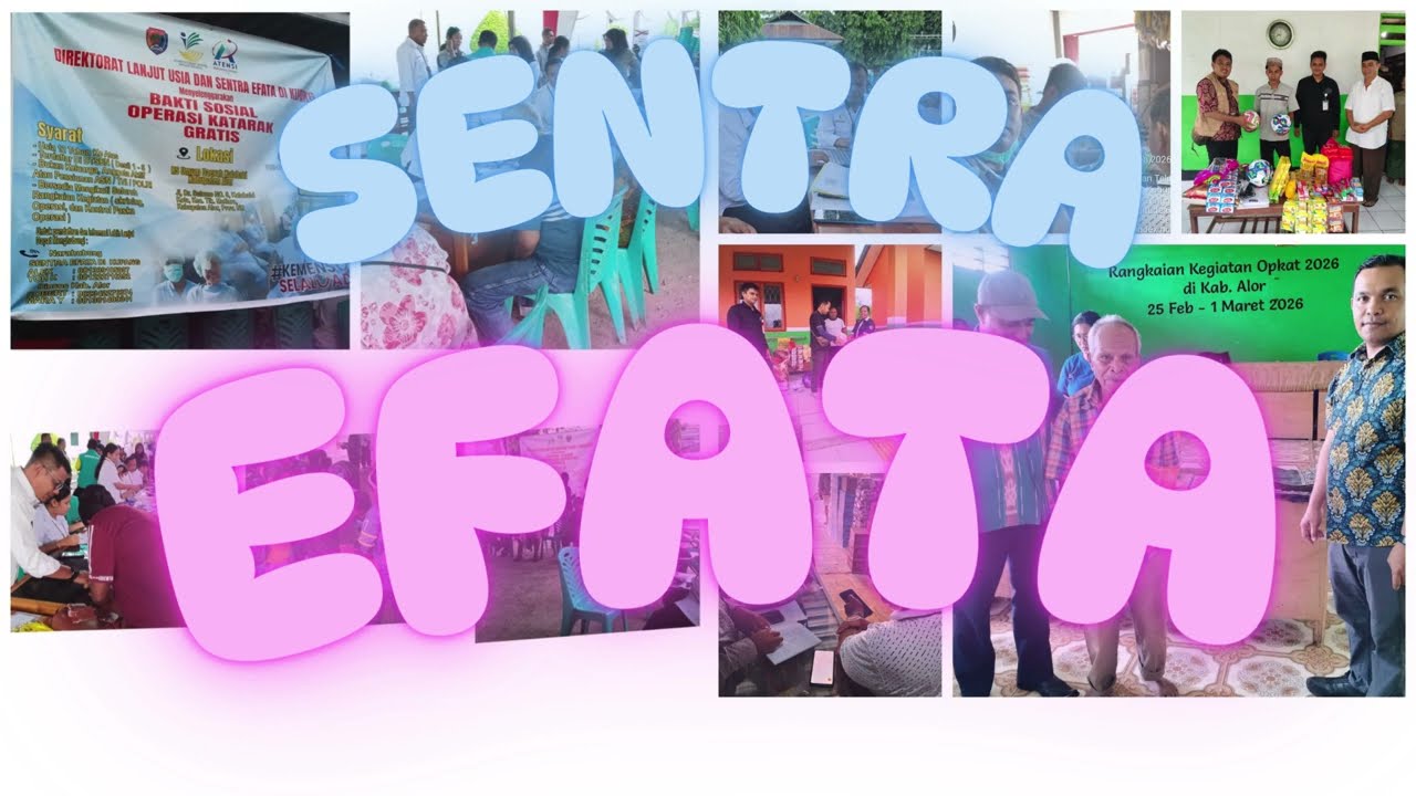 TERENDAP LARAKU [ PENYALURAN ATENSI DLM KEGIATAN OPKAT DI KABUPATEN ALOR ] SENTRA EFATA, KITA BISA