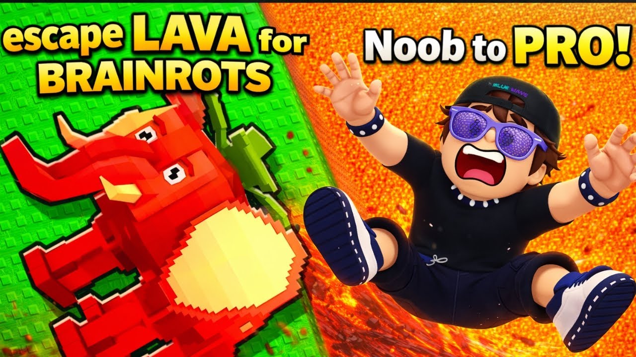 I played escape lava for brainrots for the first time🤯🔥.                                   #mrbeast 