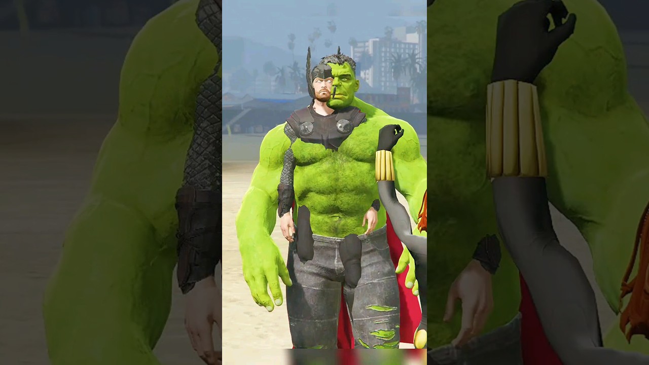 THOR-HULK TAKING REVENGE ON IRON SPIDER-MAN (HULK RAGNAROK) | #Shorts | #GTA5 | #Hulk | #spiderman