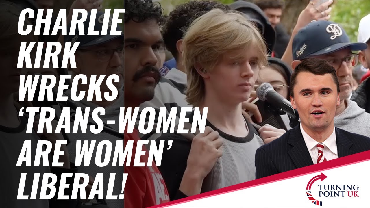 Charlie Kirk Wrecks 'Trans-Women Are Women' Liberal